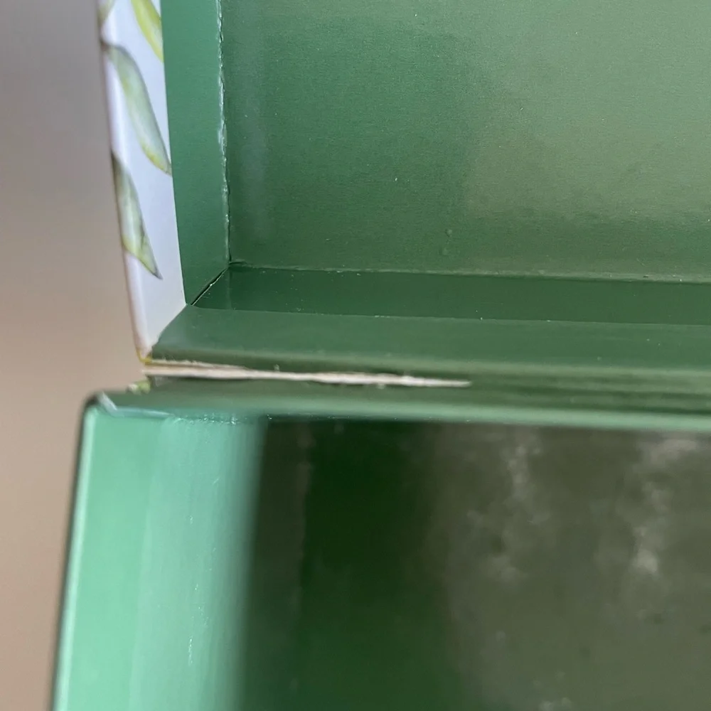 Tropical Leaf Print Storage Box